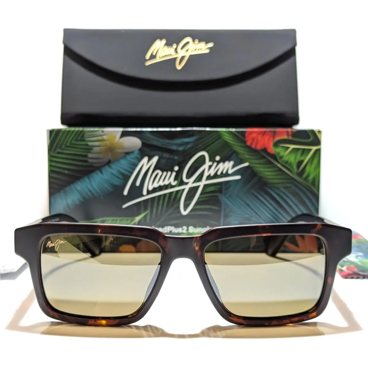Kahiko Dark Havana w/ Polarized Hcl Bronze Lens Sunglasses H635-10 by Maui Jim