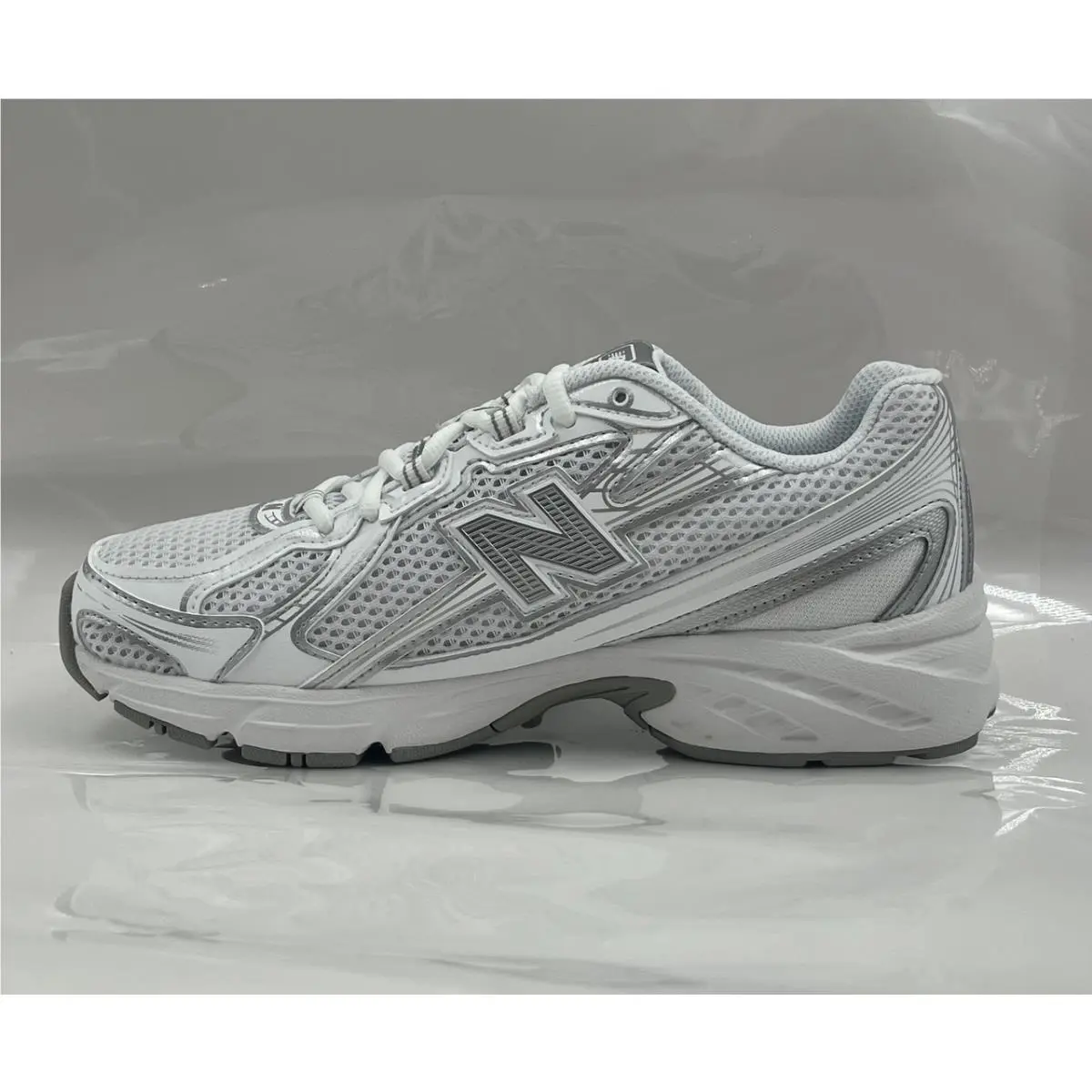 New Balance shoes - 740 LACE - LACE - GR740WM - White/Silver Metallic/White Grey (UPC: 197967900037) 2