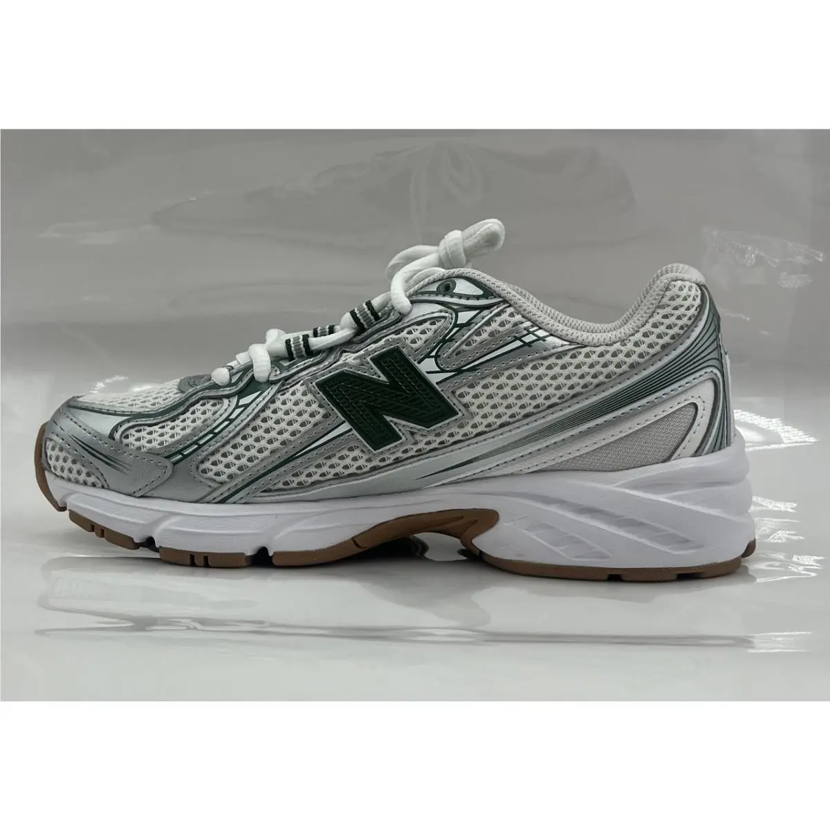 New Balance shoes - 740 BUNGEE - BUNGEE - GR740SF - Silver Metallic/Dark Alpine Green/Grey Green (UPC: 198686539881) 2