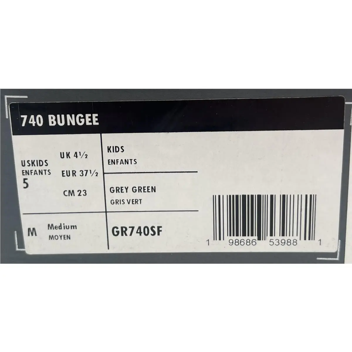 New Balance shoes - 740 BUNGEE - BUNGEE - GR740SF - Silver Metallic/Dark Alpine Green/Grey Green (UPC: 198686539881) 6
