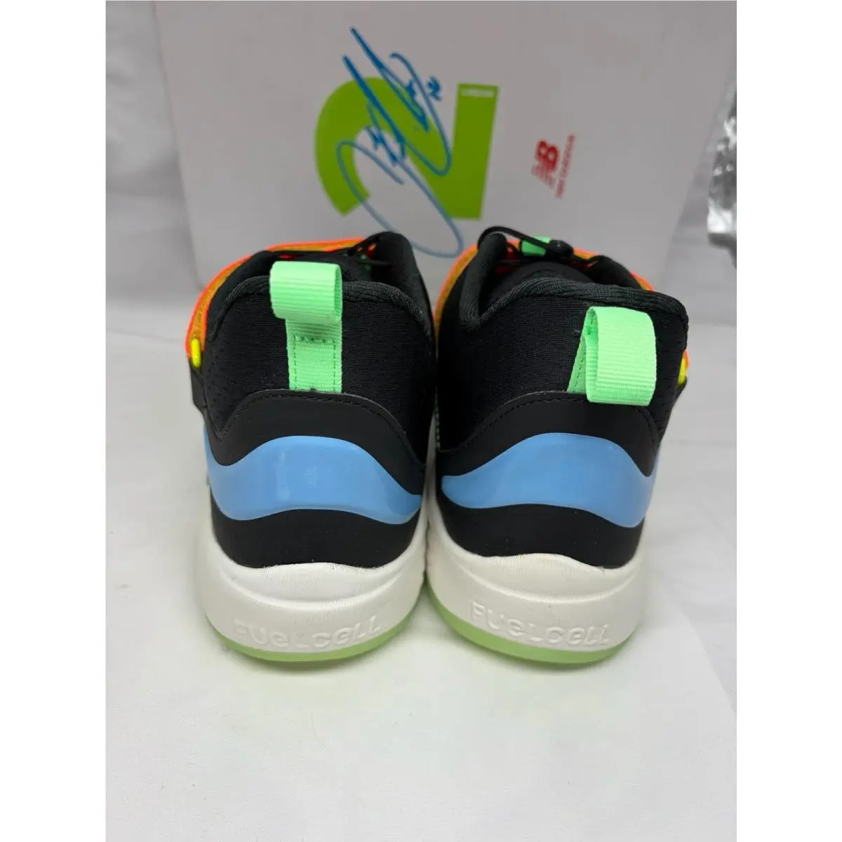 New Balance shoes - New Balance FuelCell Lindor 2 PreGame - Black, Neon Green, Orange, Blue, Green 4