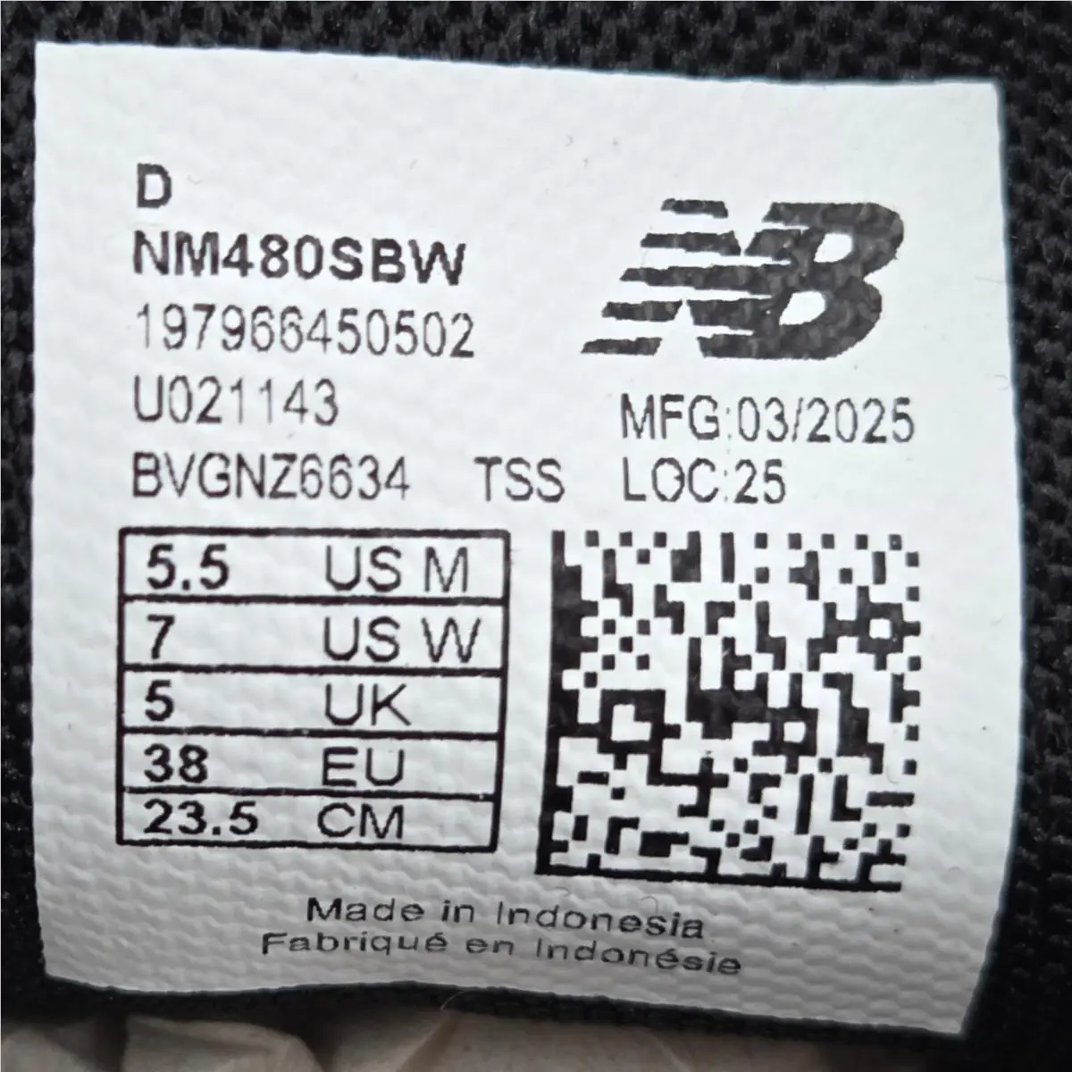 New Balance shoes - New Balance Numeric 480 - Numeric - NM480SBW - Black 6