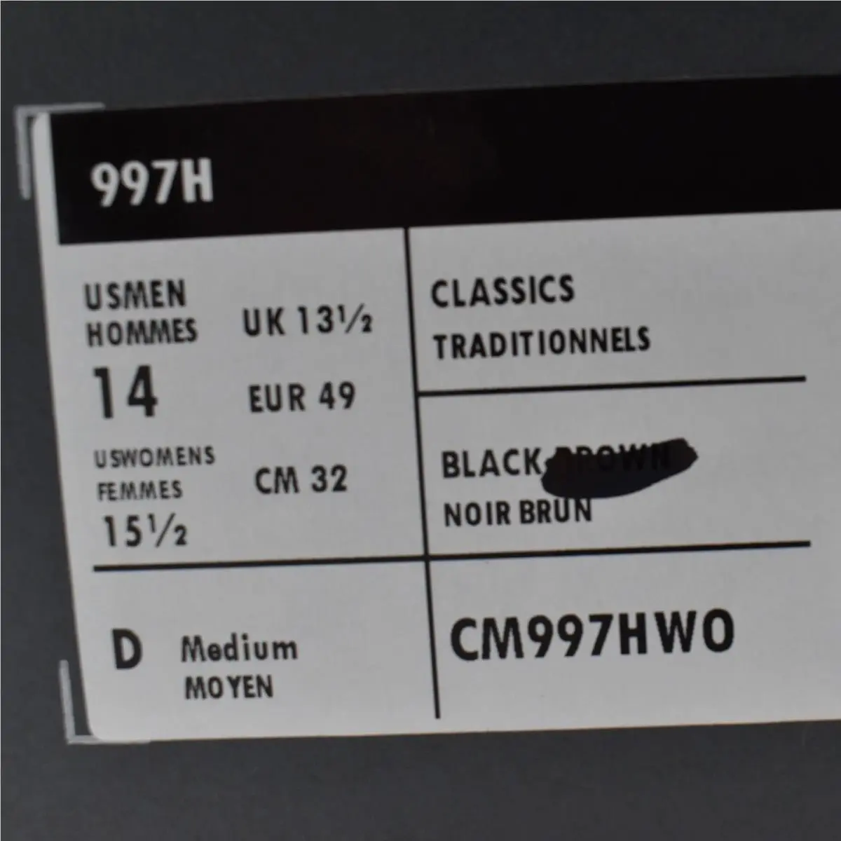 New Balance shoes - New Balance 997H - Black 10
