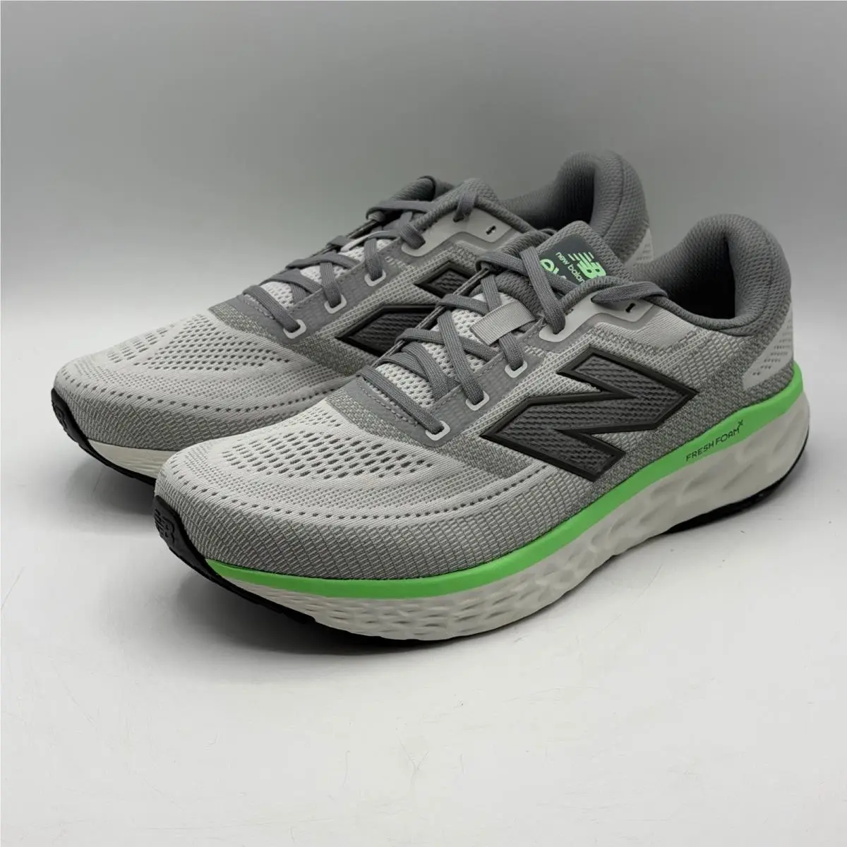 New Balance Fresh Foam X Evoz v4 Grey Green Running Shoes MEVOZLG4 Mens 10.5 Gym