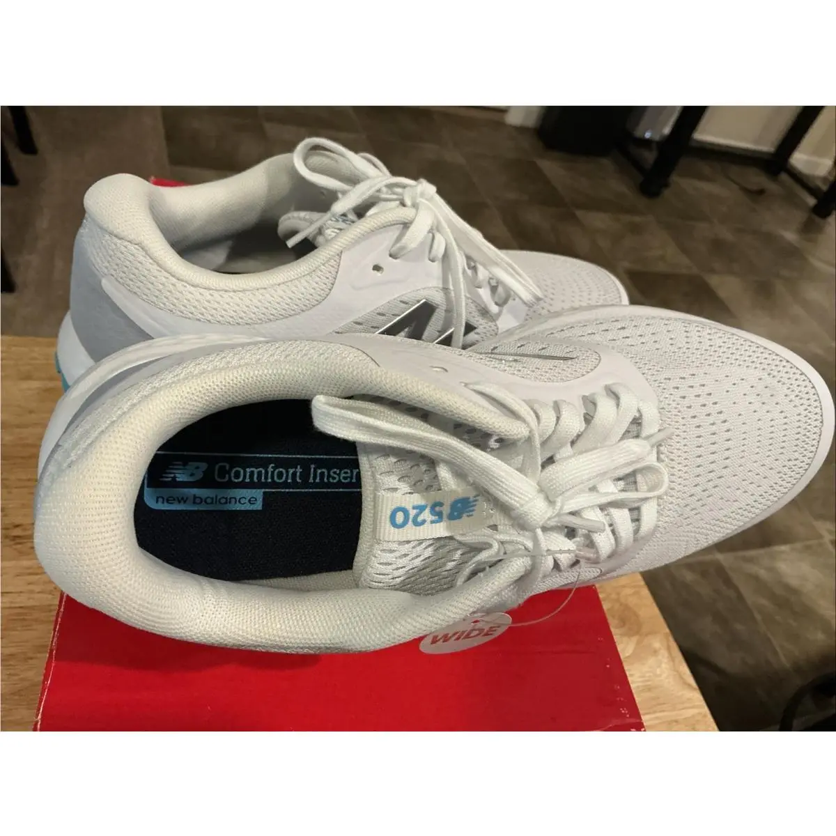 New Balance shoes - New Balance 520 - W520CA6 - White/Blue (UPC: 0194768456794) 2