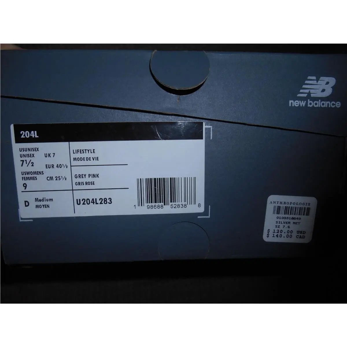 New Balance shoes - GREY / PINK 9