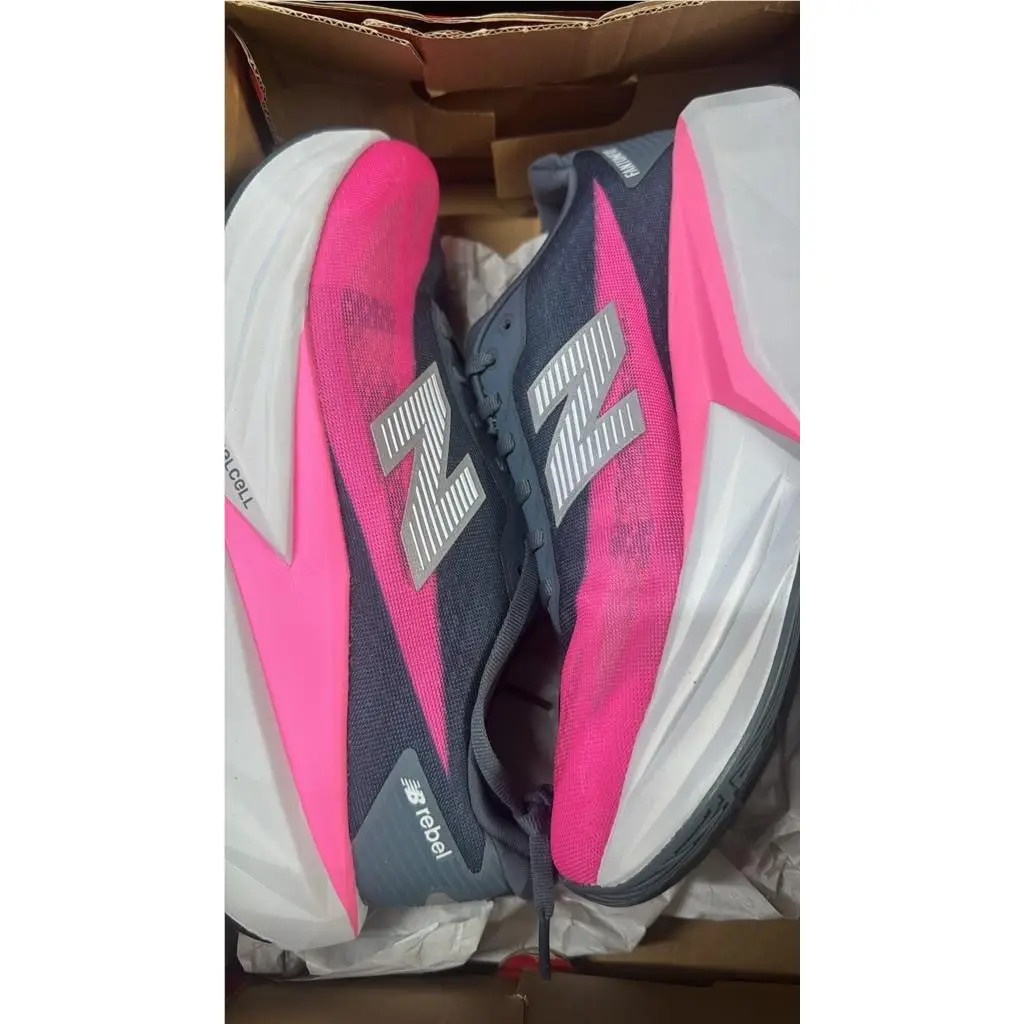 New Balance shoes - New Balance FuelCell Rebel v5 - Shadow Blue/Pink Heat 7
