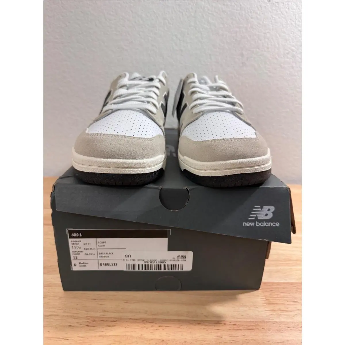 New Balance shoes - New Balance 480 - Gray, White, Black 0
