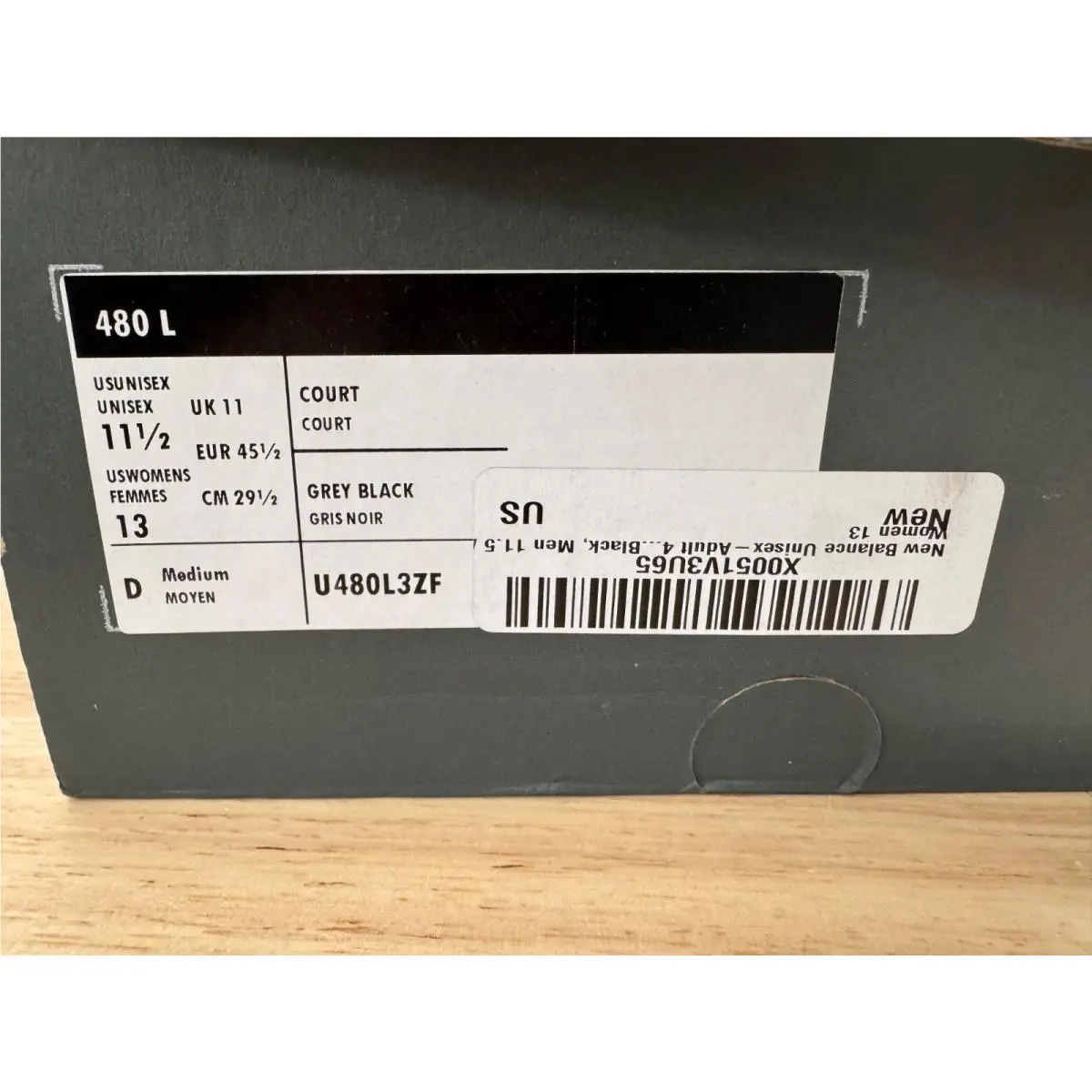 New Balance shoes - New Balance 480 - Gray, White, Black 1