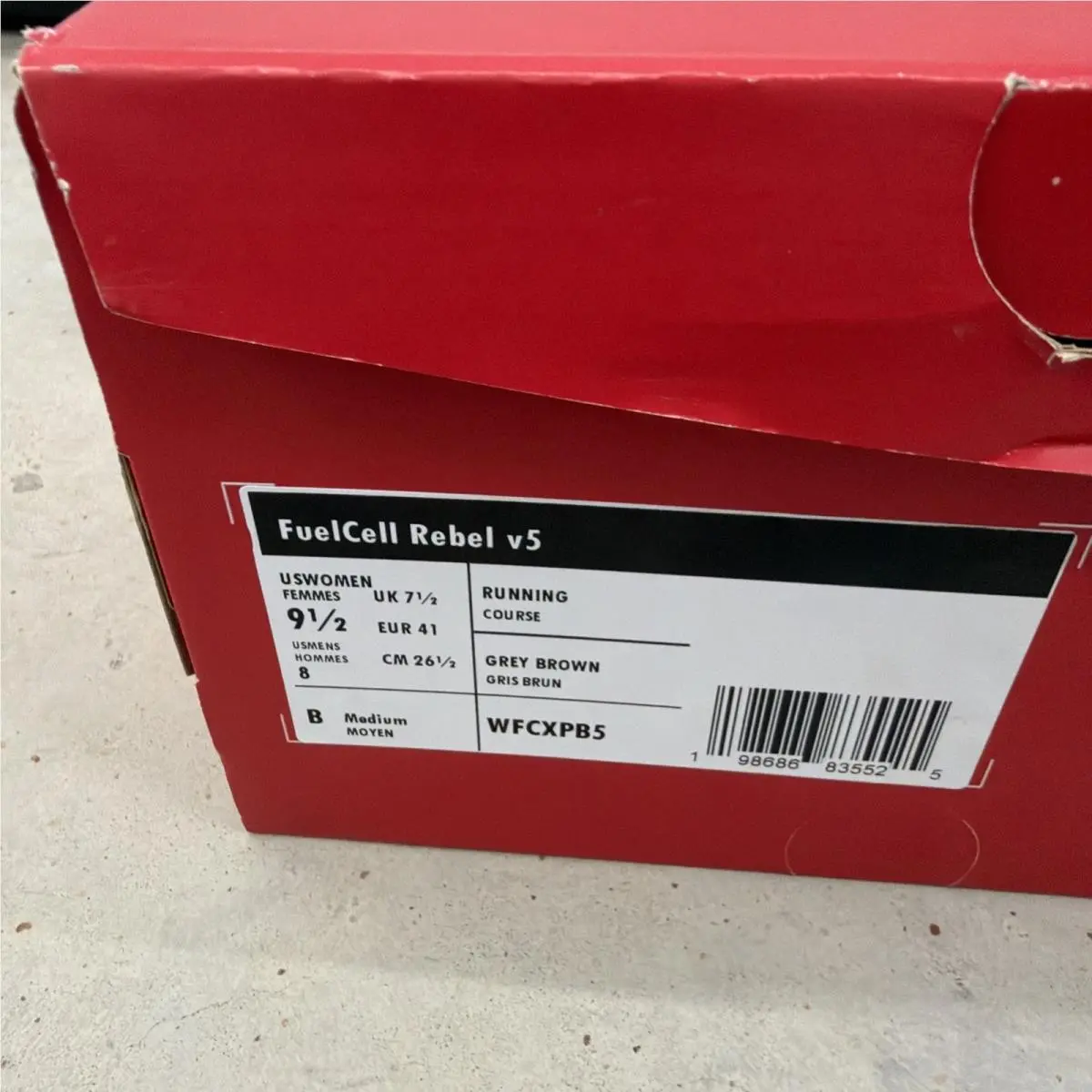 New Balance shoes - Fuelcell Rebel V5 2e Wide - Mfcxpa52e - Khaki 7