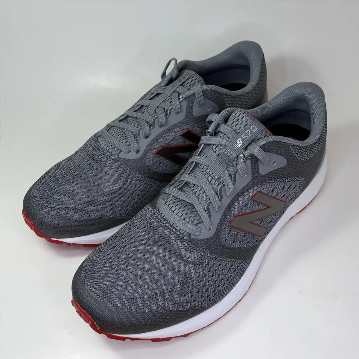 New Balance shoes - New Balance 520 - M520sR6 - Gray, Manufacturer: Gray/Red 9