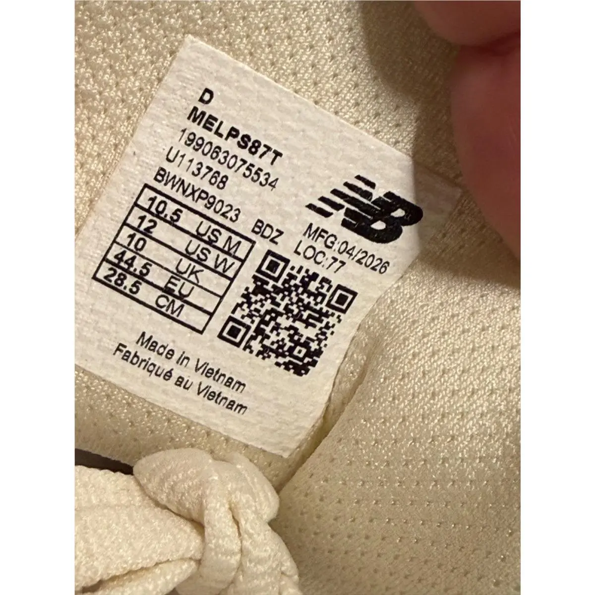 New Balance shoes - Cream, Blue, Yellow 9