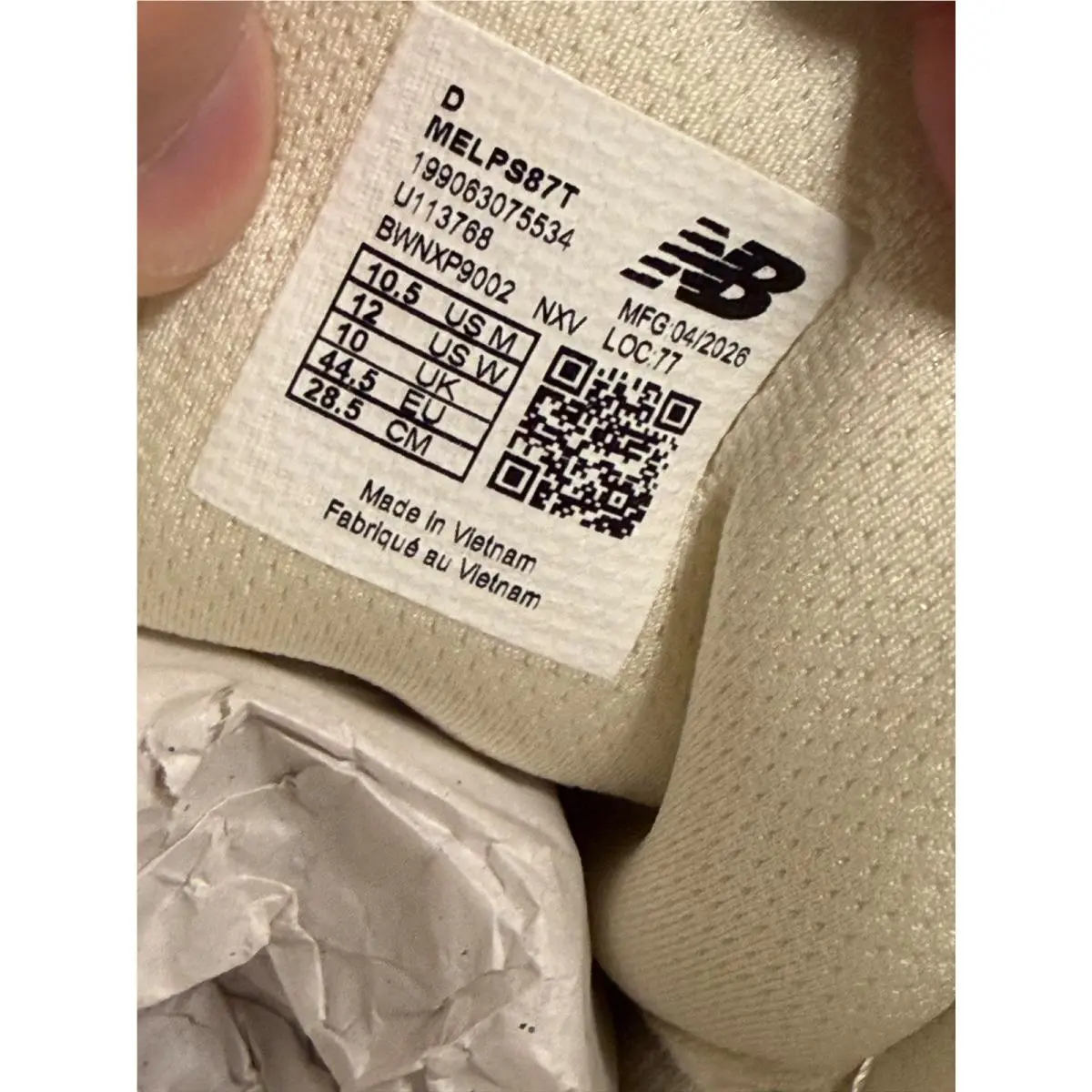 New Balance shoes - Cream, Blue, Yellow 10