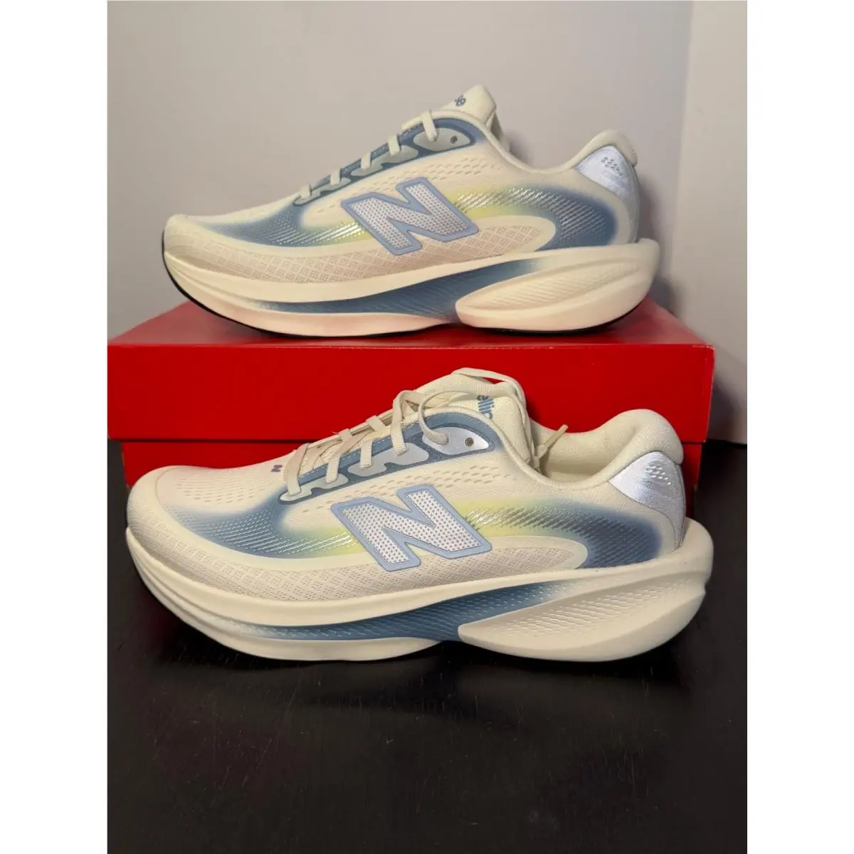 New Balance shoes - Cream, Blue, Yellow 4