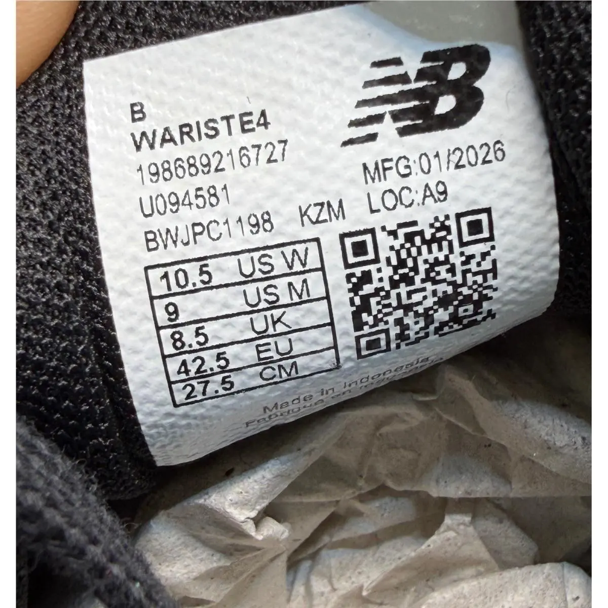 New Balance shoes - WARISTE4 - Black 5