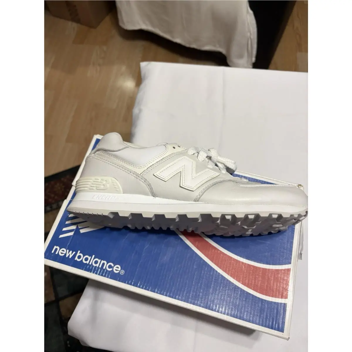 New Balance shoes - New Balance 574+ - ML574WWT - White 1