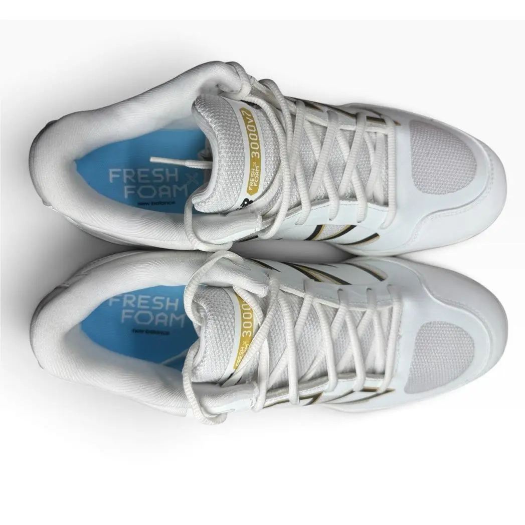 New Balance shoes - Fresh Foam X 3000v7 - Fresh Foam - PL3000W7 - White/Black/Gold (UPC: 197966048549) 2