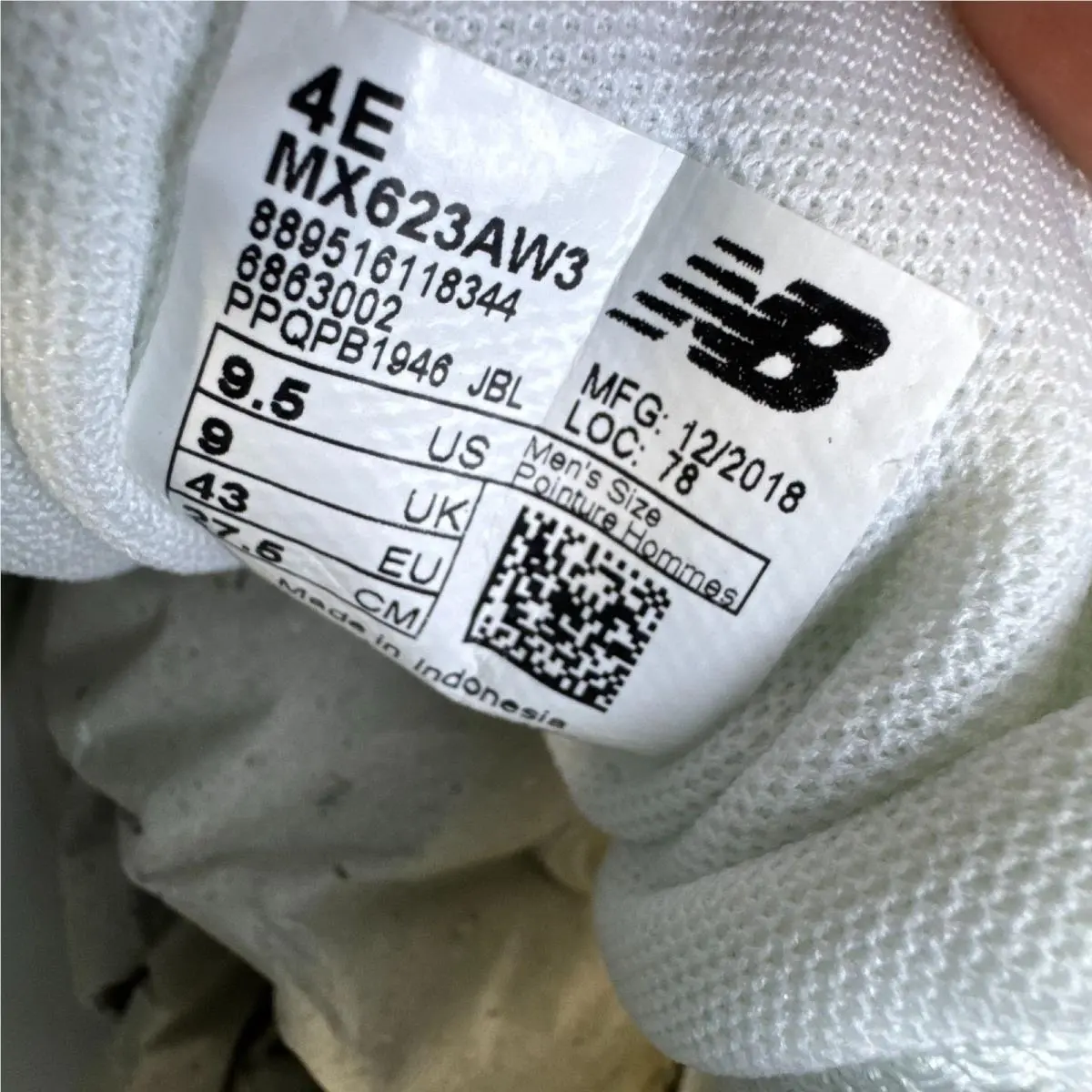 New Balance shoes - New Balance 623 - MX623AW3 - White 6