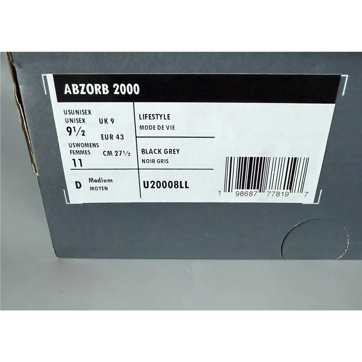 New Balance shoes - New Balance 2000 - Black Grey (UPC: 0198687778180) 9