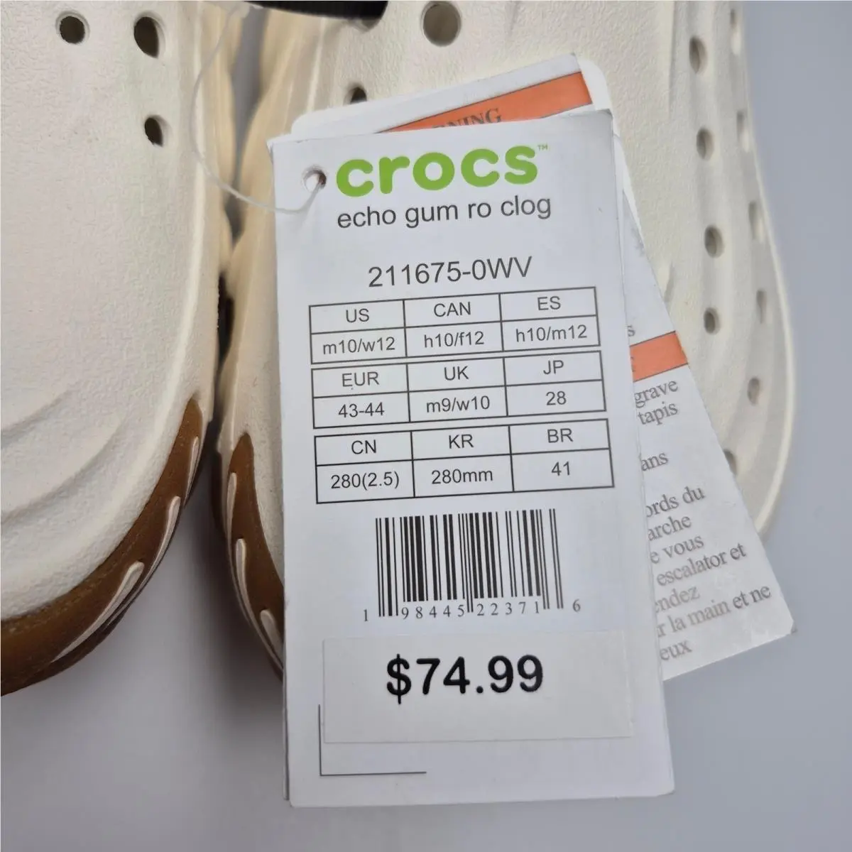 Crocs shoes - 211675-0WV - 211675-0WV - White (UPC: 198445223716) 0