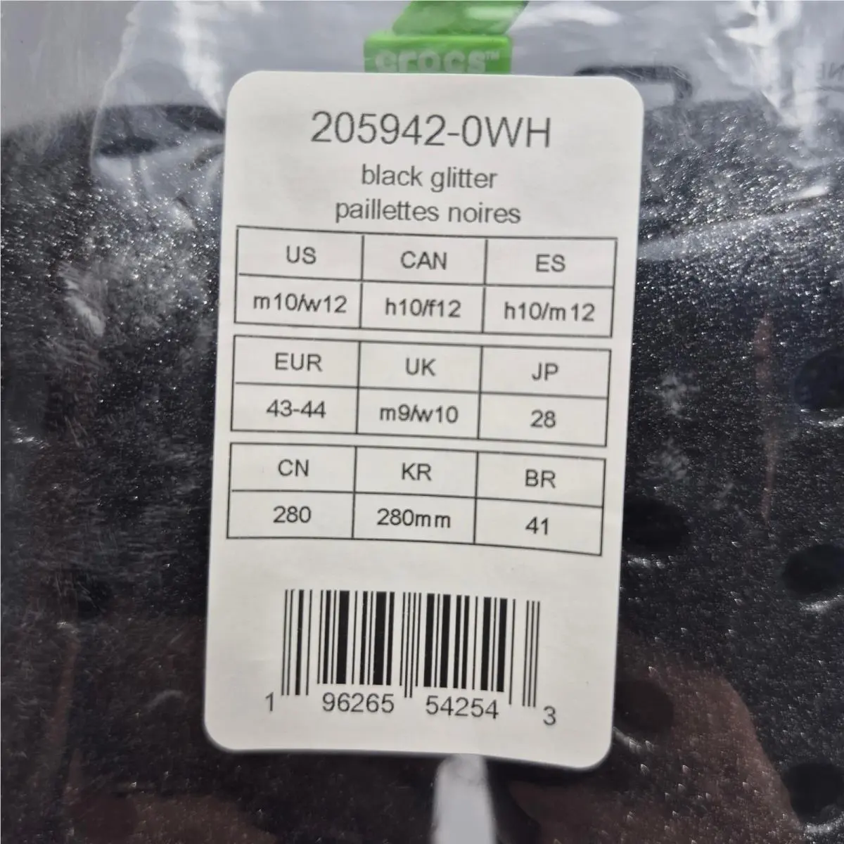 Crocs shoes - 205942-0WH - 205942-0WH - Black (UPC: 196265542543) 0
