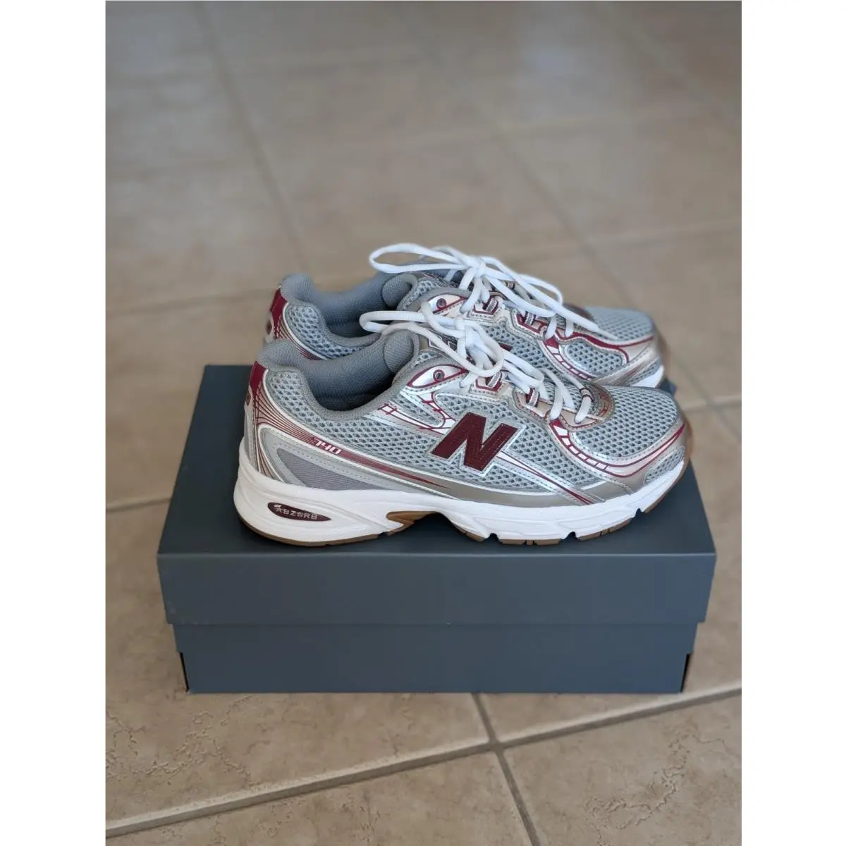 New Balance shoes - New Balance 740 - WR740SO - Silver, Burgundy 10