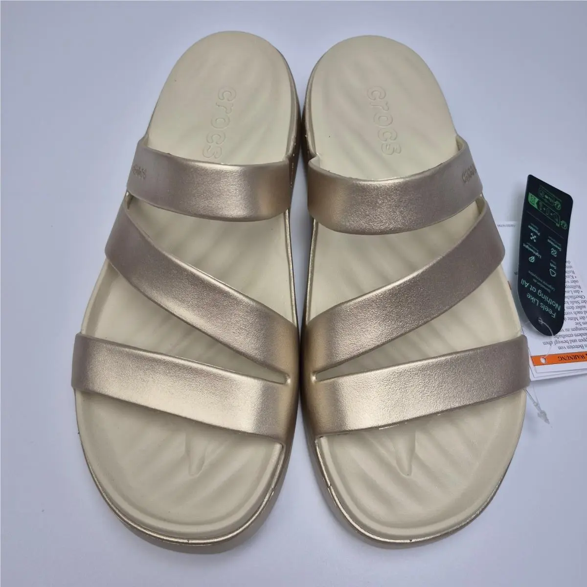 Crocs shoes - 211659-9JU - 211659-9JU - Gold (UPC: 198445280429) 10