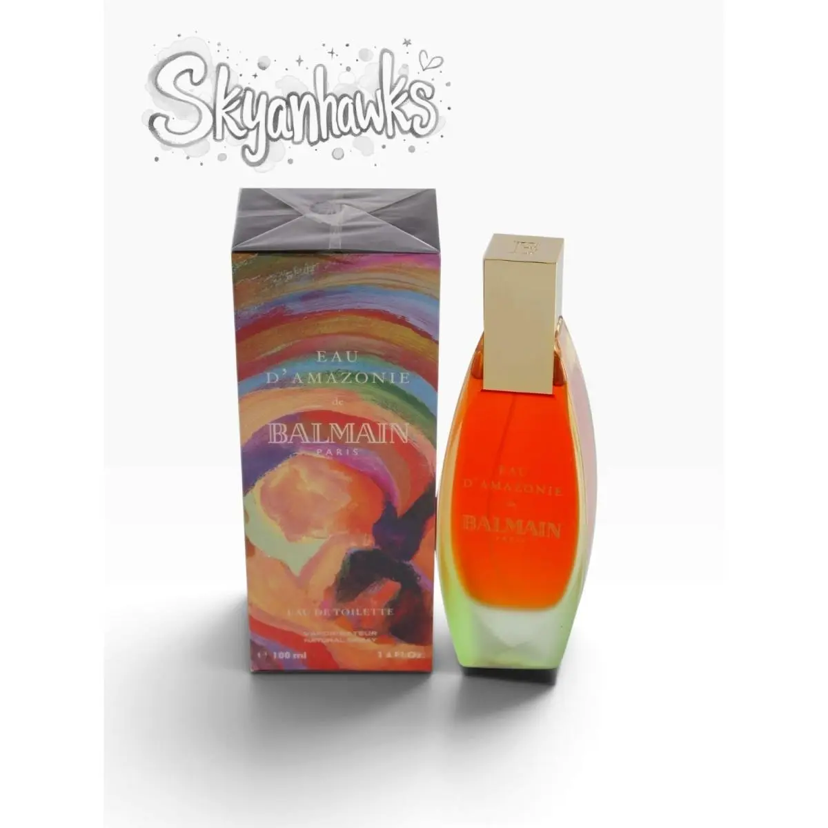Balmain Eau D`amazonie 3.4 oz Eau de Toilette Spray Women`s Perfume Box