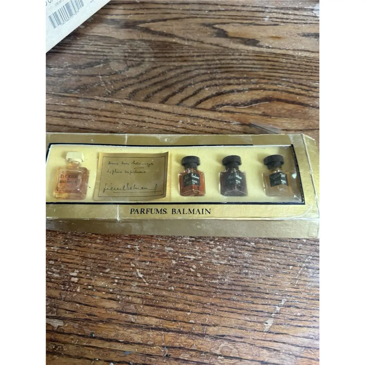 Vintage Set Parfum Balmain Jolie Madame Parfum Minis Miss Ivorie