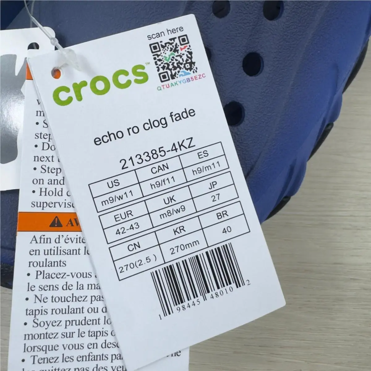 Crocs shoes - Crocs Echo Ro Fade - Echo Fade - Blue (UPC: 198445480102) 3