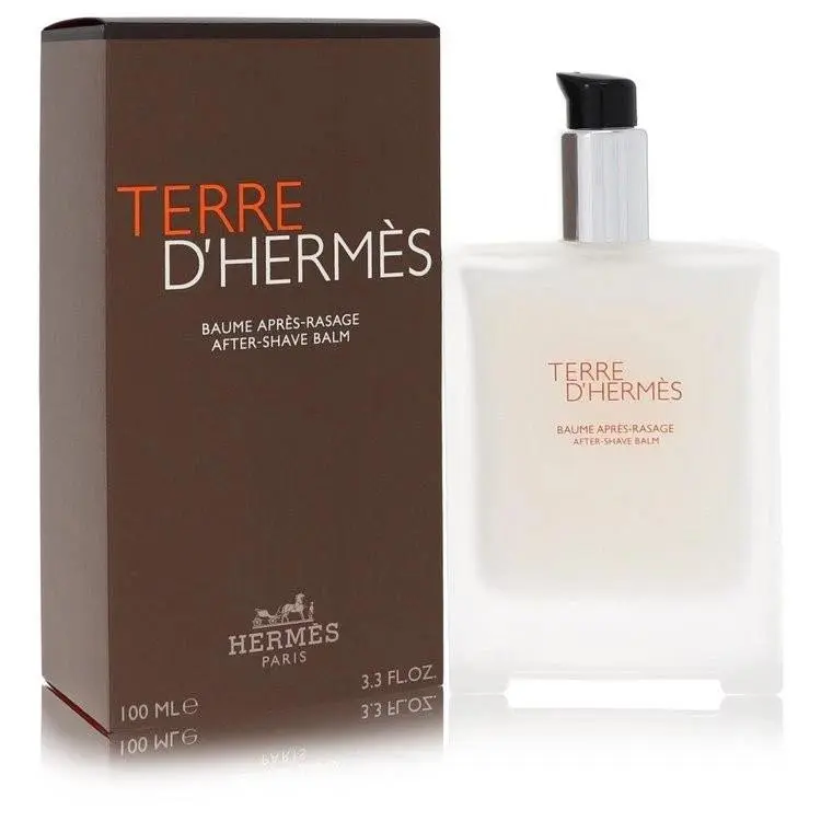 Terre D`hermes After Shave Balm 3.3 oz 100 ml For Men Fresh Woody Citrus Scent by Hermes