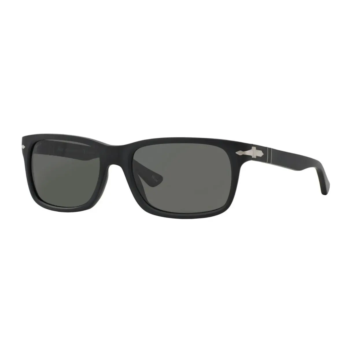 PO3048S 90058 58MM Matte Black/polarized Green Lens by Persol