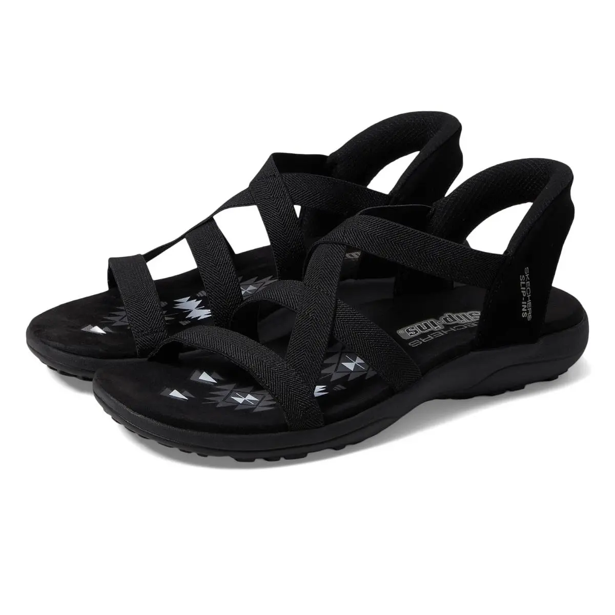 Women`s Sandals Skechers Reggae Slim - Stretch Flex Hands Free Slip-ins