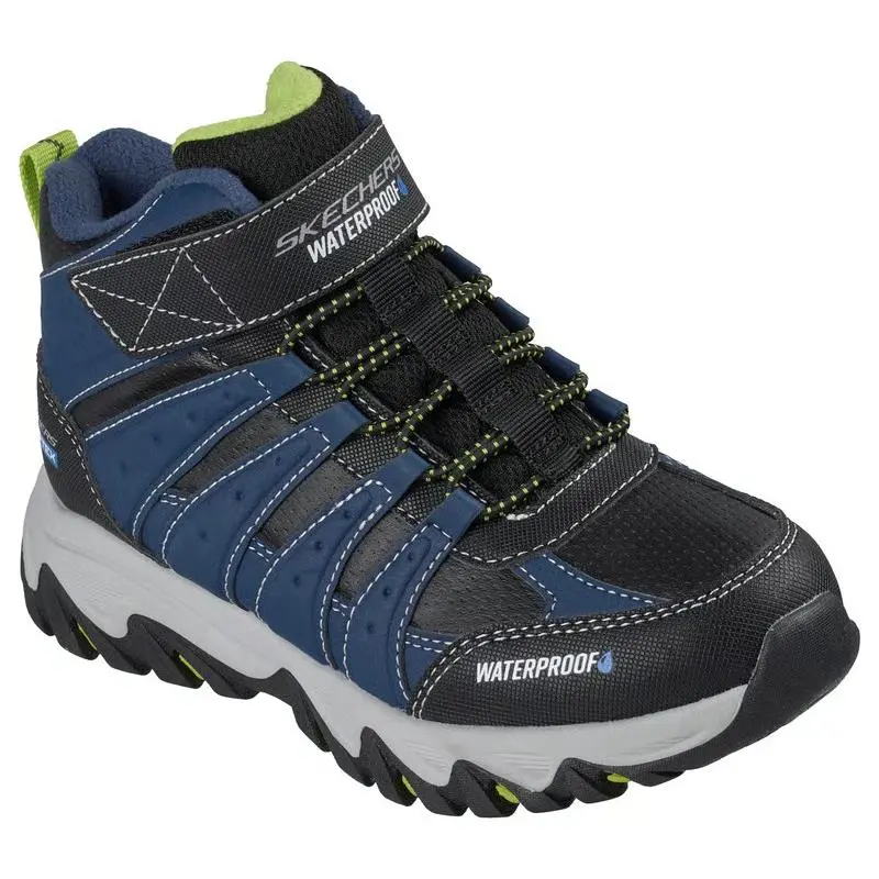 Boys  Rugged Ranger Hydro Trek Navy Waterproof Boots by Skechers