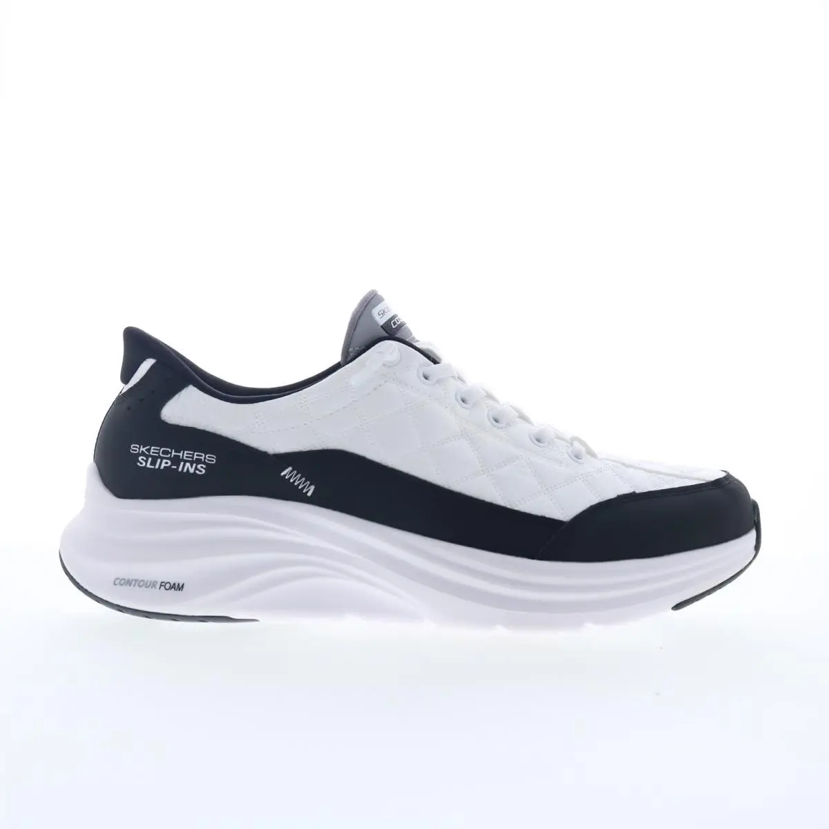 Skechers shoes - Skechers Slip-ins: Contour Foam - Cozy Fit - 232619-WBK - White 7