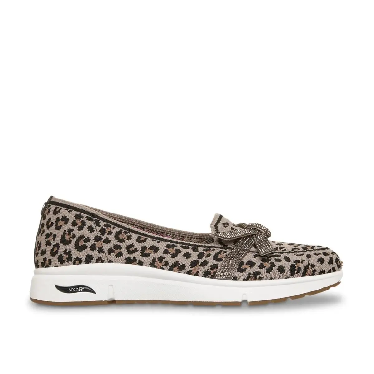 Skechers shoes - Black/Brown Leopard Print 2