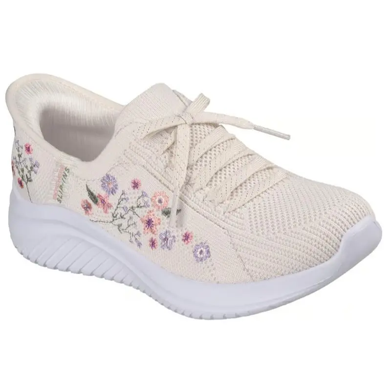 Girls  Slip Ins Mommy ME Ultra Flex 3.0 Blossom Natural Knit by Skechers