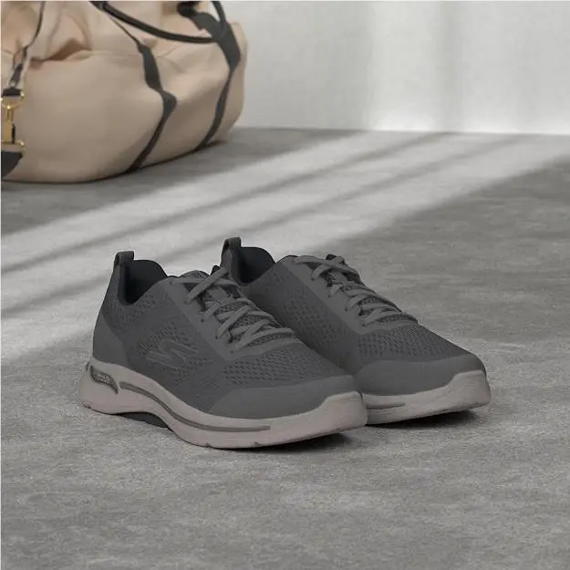 Skechers Men`s Go Walk Arch Fit Mesh Lace-up