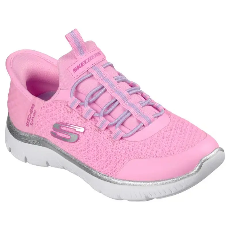 Girls  Slip Ins Summits Pink Lavender Mesh Shoes Medium by Skechers
