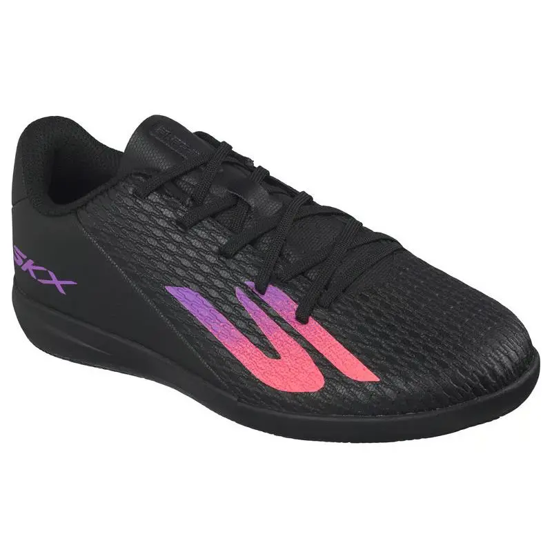 Boys Skechers Skx 2 JR Youth IC Black Purple Eva Shoes