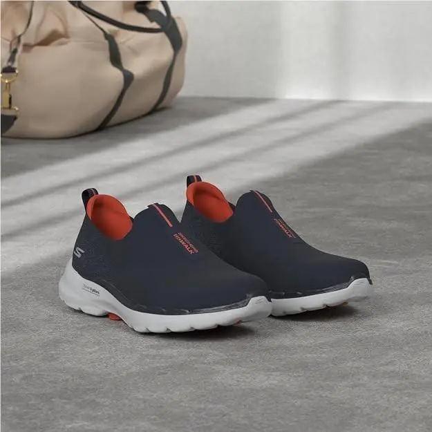 Skechers shoes - NAVY/ORANGE 6