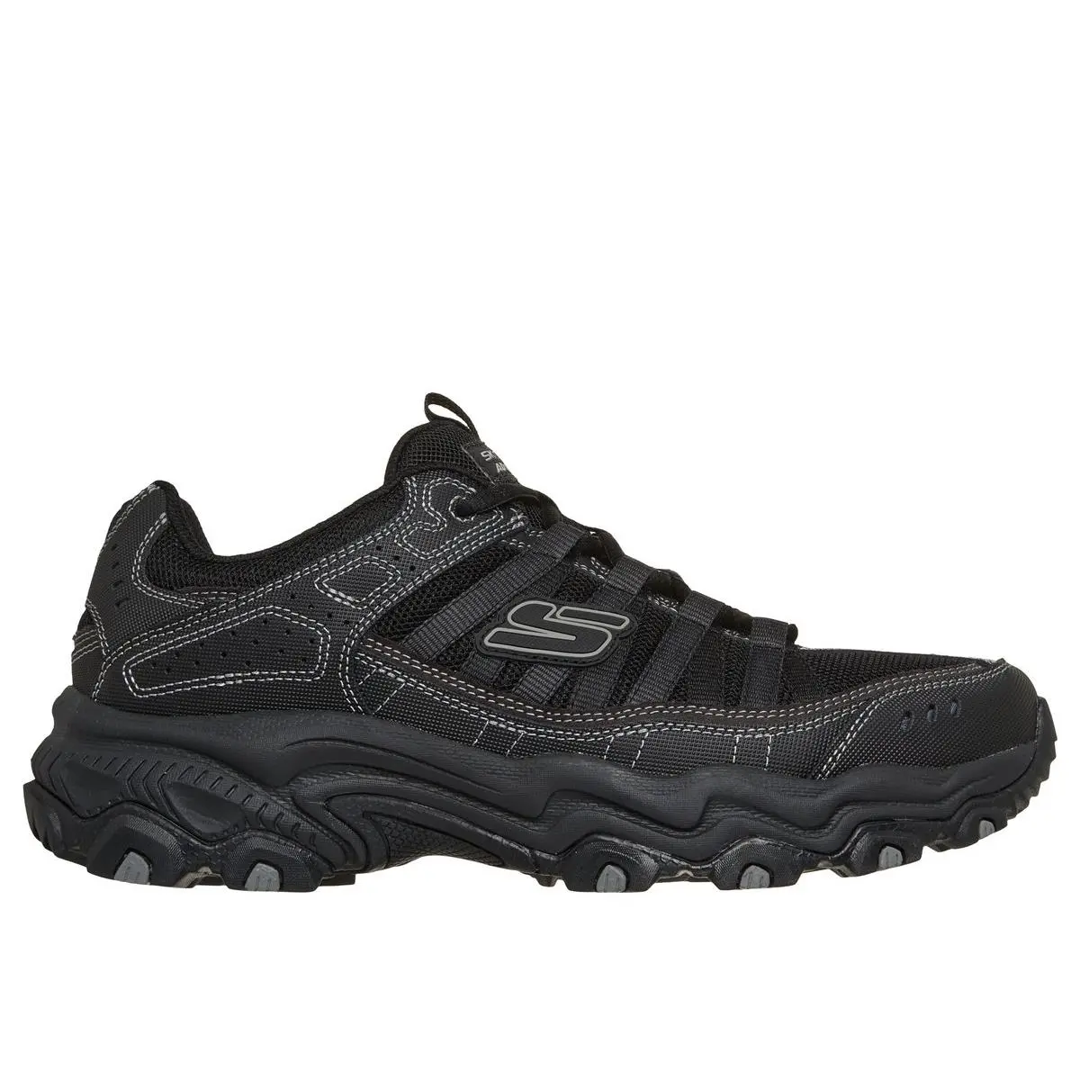 Skechers Men`s Stamina All-terrain - Afterburn Legacy Outdoor Shoe Black/black