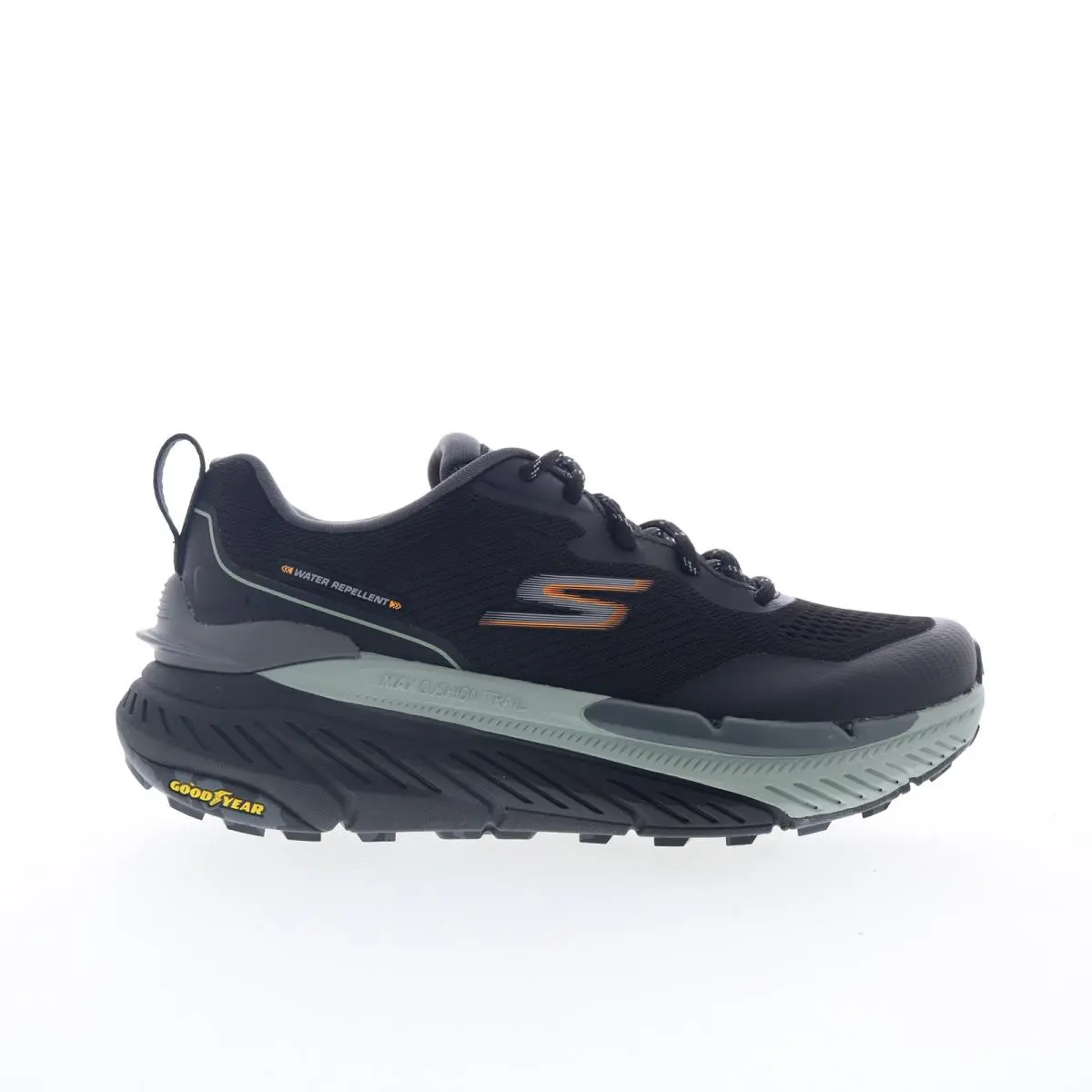 Skechers Max Cushioning Premier Trail 2.0 Mens Black Athletic Hiking Shoes