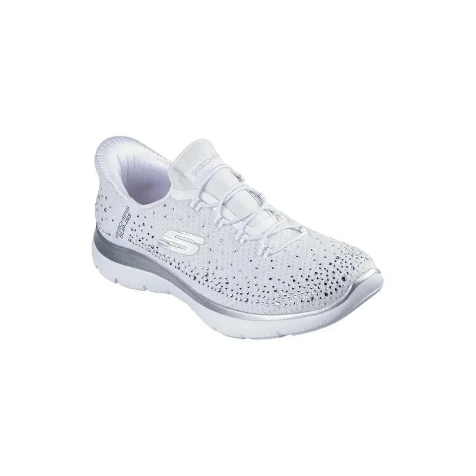 Skechers shoes - Skechers Slip Ins Summit Brillant Shine Sneaker - White 4