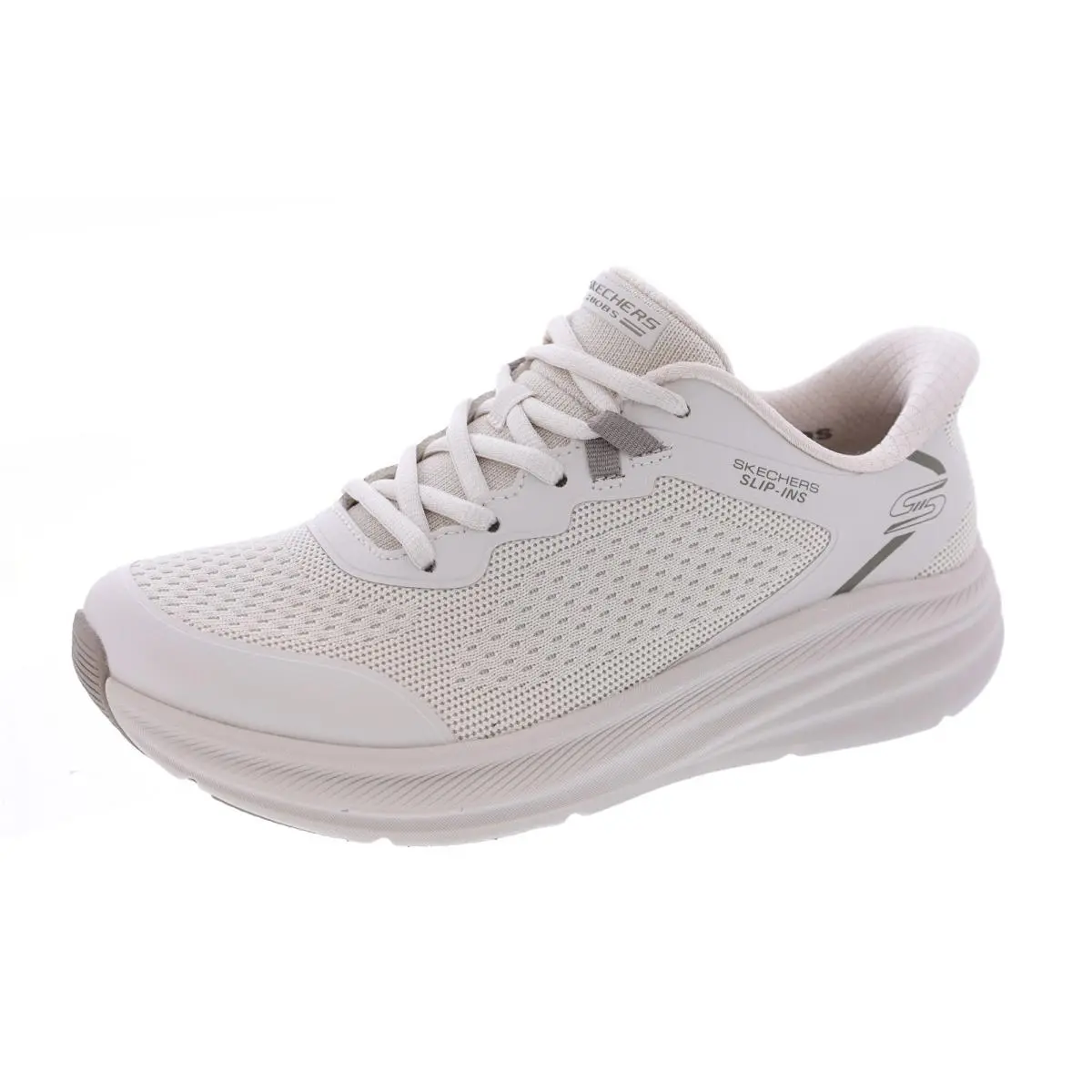 Women`s Bobs Skillz- Too Essential 117756/OWHT Walking Shoes by Skechers
