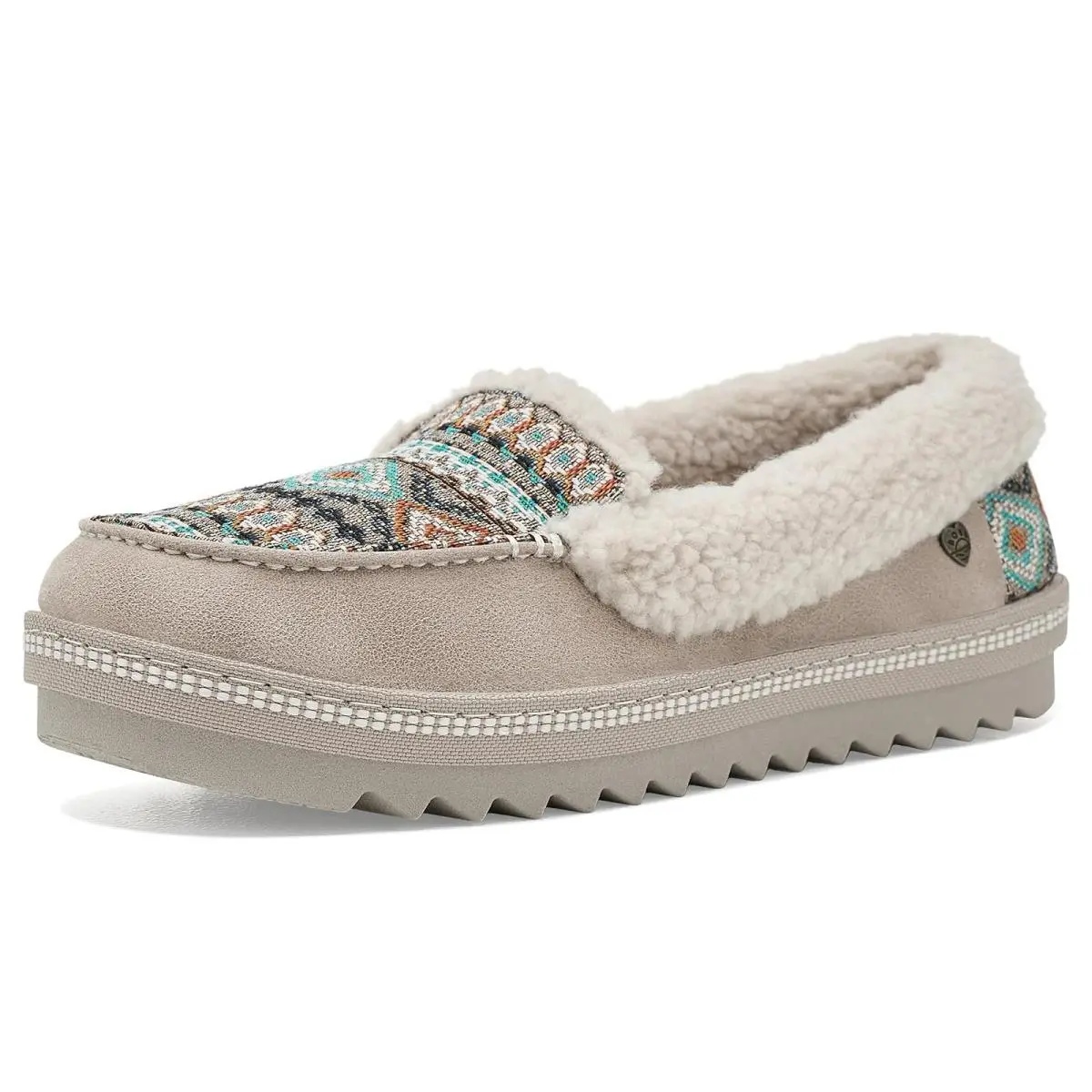 Women`s Slippers Bobs From  Bobs Cozy Kiss Taupe Multi by Skechers