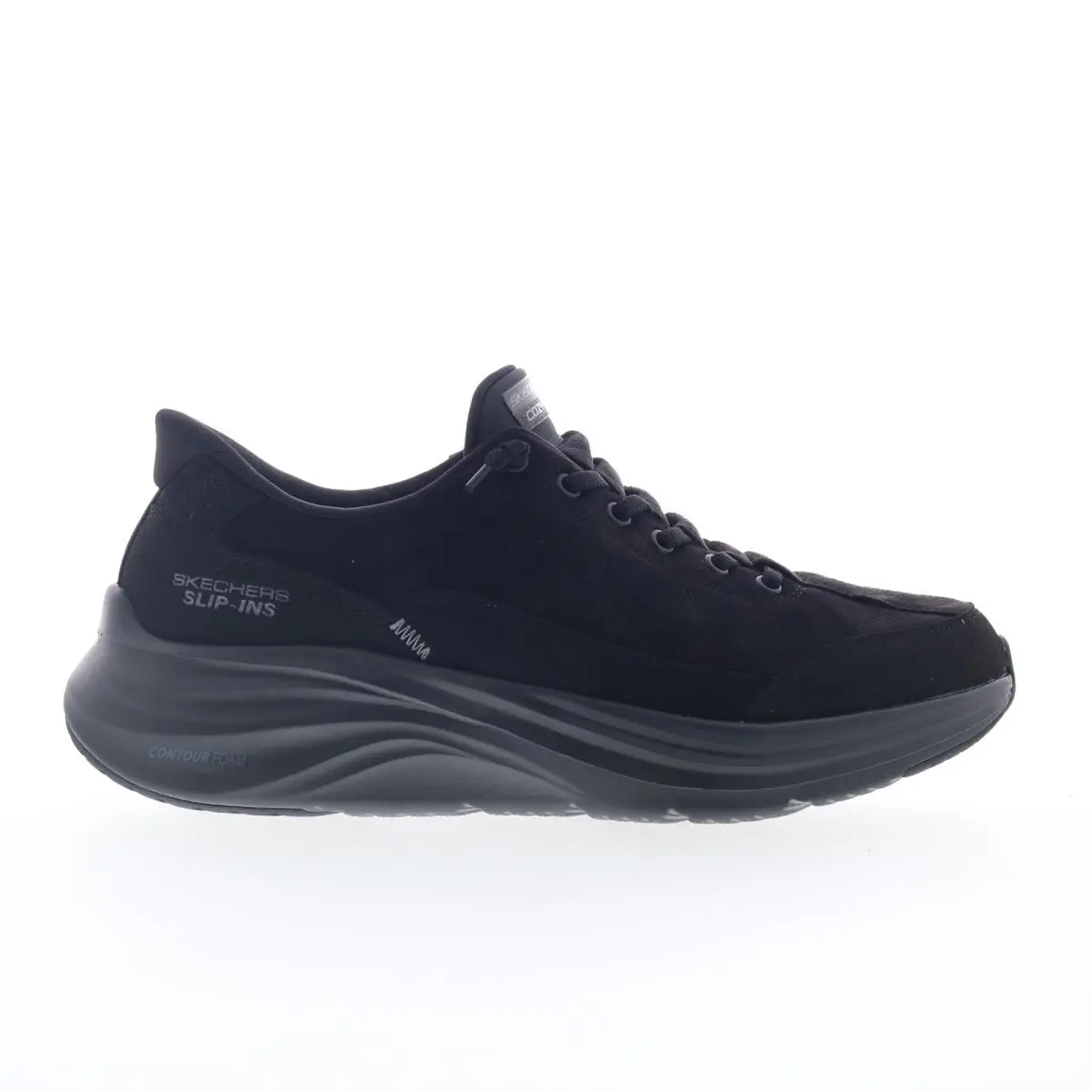 Skechers Slip-ins Contour Foam Cozy Fit Mens Black Lifestyle Sneakers Shoes