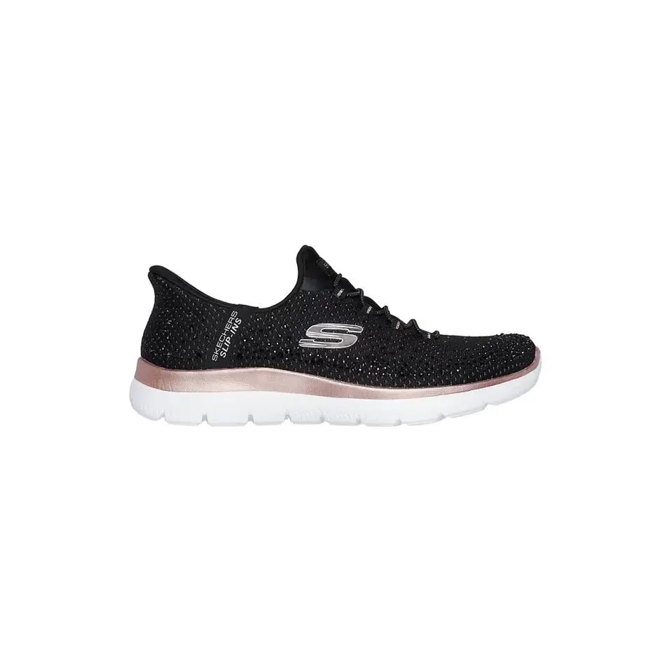 Skechers shoes - Skechers Slip Ins Summit Brillant Shine Sneaker - Black 8