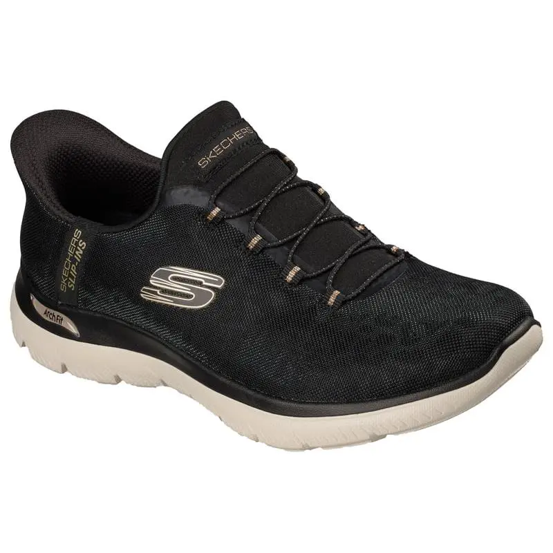Skechers shoes - BLACK/GOLD 5