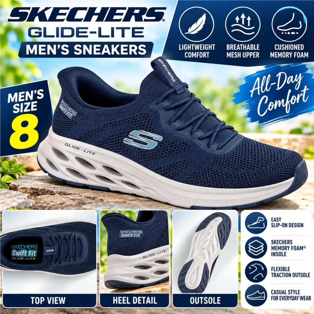 Skechers shoes - 255208S - 255208S - Blue 7